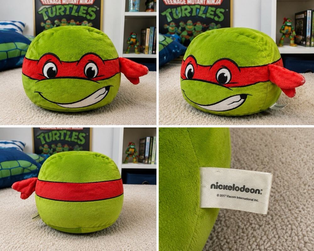 Nickelodeon TMNT Raphael Plush Doll Teenage Mutant Ninja Turtles Red Mask